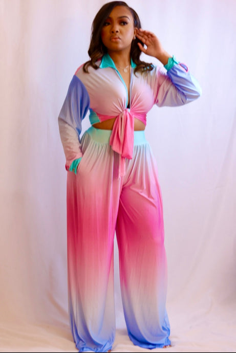 It’s a Mood 2 piece pant suit
