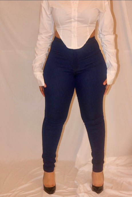 High Waisted Stretch Jeans