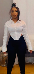 White Crop Top