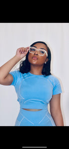 Blue Sky 2 piece short Set