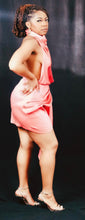Load image into Gallery viewer, Champagne Dinner Crowl Neck Mini Dress