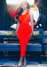 Load image into Gallery viewer, Never Tied Down Midi Dress
