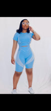 Load image into Gallery viewer, Blue Sky 2 piece short Set