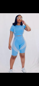 Blue Sky 2 piece short Set