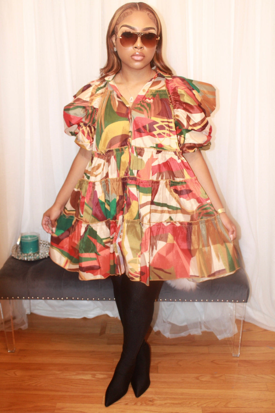 Seriously Stylish Puff Sleeve Dress