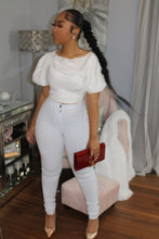 Load image into Gallery viewer, Puff Sleeve Drape Top