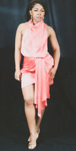 Load image into Gallery viewer, Champagne Dinner Crowl Neck Mini Dress