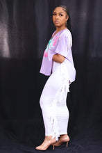 Load image into Gallery viewer, Wild Side Fringe Skirt (White)