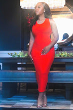 Load image into Gallery viewer, Never Tied Down Midi Dress