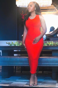 Never Tied Down Midi Dress