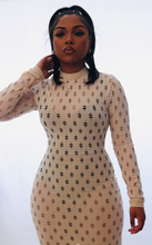 Load image into Gallery viewer, Peek-a-boo Midi Dress (Ivory)